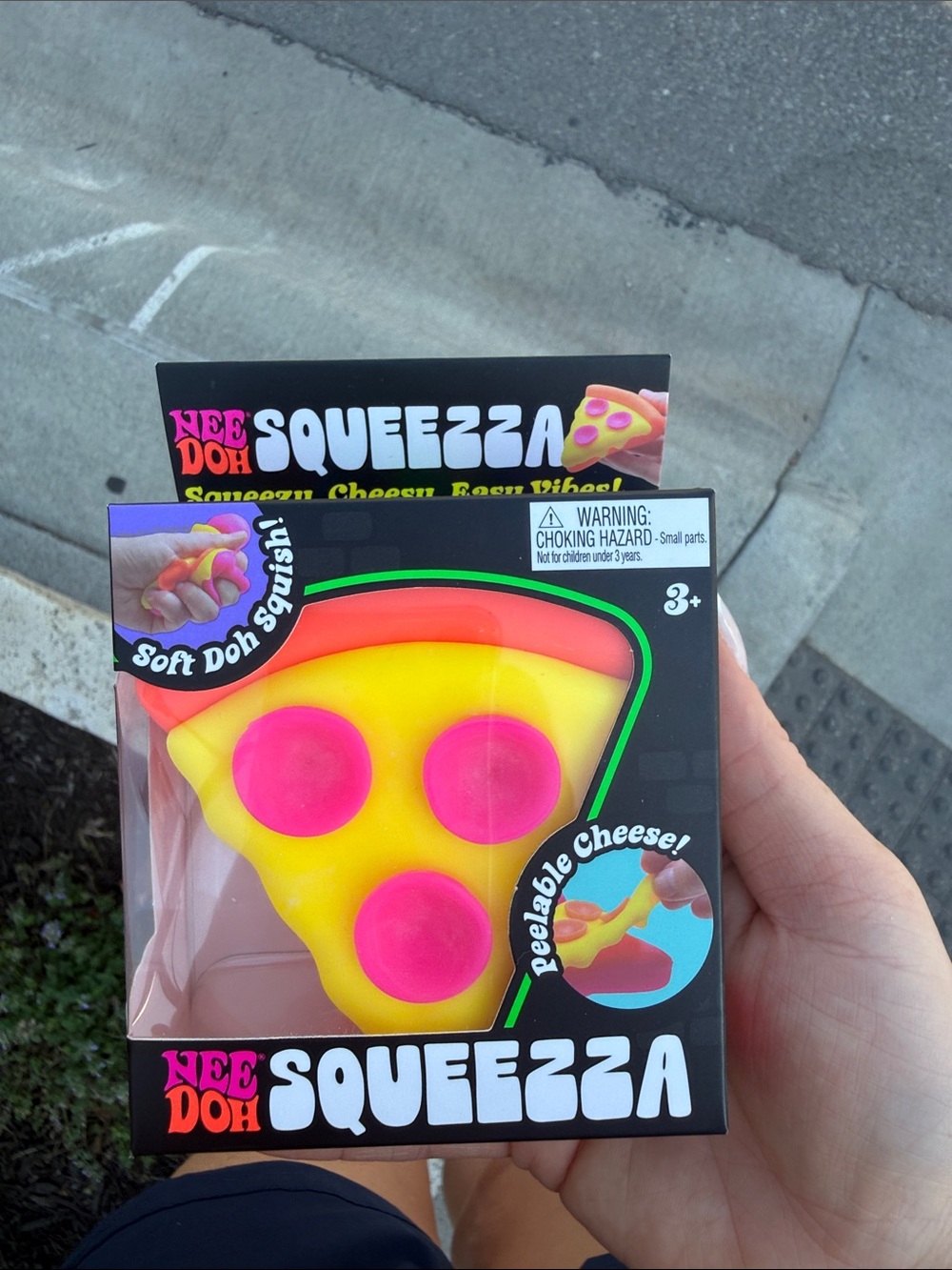 Pizza Squishy Toy - Yellow & Pink